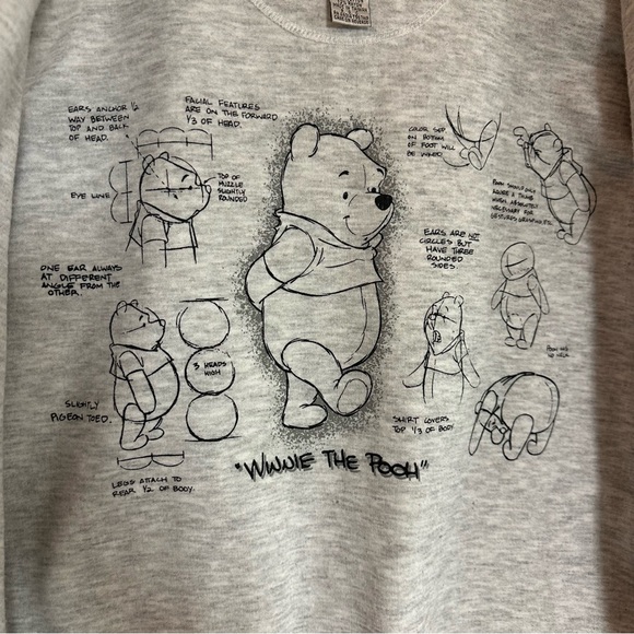 The Disney Store 1966 Navy Blue Winnie the Pooh Windbreaker Jacket Size XL Women - Picture 15 of 15